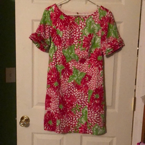 Jupe Crayon Lilly Pulitzer Jubilee – Femme Taille 4 – Motif Poisson Rose/orange/blanc – Longueur Genou – Très Bon état